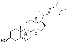 (22E)-5α-Ergosta-7,9(11),22-trien-3β-ol Struktur