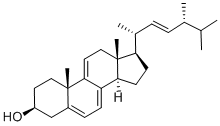 エルゴスタ-5,7,9(11),22-テトラエン-3β-オール 化学構造式