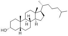 5Β-コレスタン-3Α-オール 化学構造式