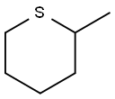 2-メチルテトラヒドロ-2H-チオピラン 化学構造式