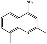 4-氨基-2,8-二甲基喹啉 结构式