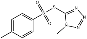1-methyl-5-(4-methylphenyl)sulfonylsulfanyl-tetrazole Struktur