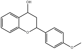 3,4-Dihydro-2-(4-methoxyphenyl)-2H-1-benzopyran-4-ol Struktur