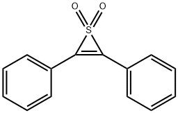 Diphenylthiirene 1,1-dioxide Struktur