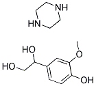 4-HYDROXY-3-METHOXYPHENYLGLYCOL PIPERAZINE SALT Struktur
