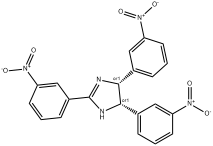CIS-2,4,5-TRIS(3-NITROPHENYL)IMIDAZOLINE Struktur