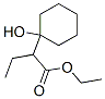 α-エチル-1-ヒドロキシシクロヘキサン酢酸エチル 化学構造式