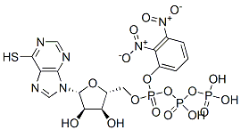 (S-dinitrophenyl)-6-mercaptopurine riboside triphosphate Structure
