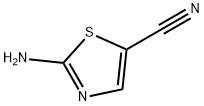 2-アミノチアゾール-5-カルボニトリル 化学構造式