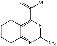 2-アミノ-5,6,7,8-テトラヒドロ-4-キナゾリンカルボン酸 化学構造式