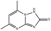 5,7-DIMETHYL[1,2,4]TRIAZOLO[1,5-A]PYRIMIDIN-2-YLHYDROSULFIDE Struktur