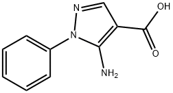 5-氨基-1-苯基吡唑-4-羧酸,51649-80-0,结构式