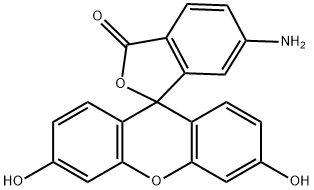 5-アミノフルオレセイン 化学構造式