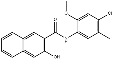 N-(4-氯-2-甲氧基-5-甲基苯基)-3-羟基-2-萘甲酰胺,5165-81-1,结构式
