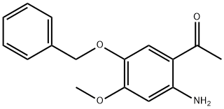 Ethanone,1-[2-amino-4-methoxy-5-(phenylmethoxy)phenyl]- Structure