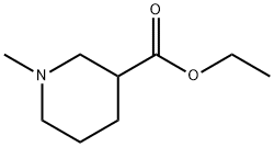 1-メチルピペリジン-3-カルボン酸エチル 化学構造式