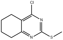 4-氯-5,6,7,8-四氢-2-(甲硫基)喹唑啉 结构式