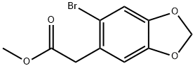 Methyl 2-(6-bromo-2H-1,3-benzodioxol-5-yl)acetate Structure