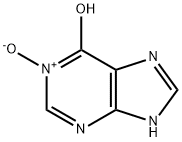 次黄嘌呤 1-氧化物, 5167-14-6, 结构式