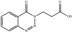 3-(4-氧代-1,2,3-苯并三嗪-3(4H)-基)丙酸 结构式