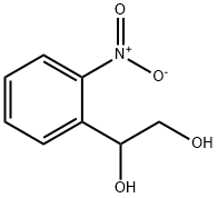 1-(2-ニトロフェニル)-1,2-エタンジオール 化学構造式