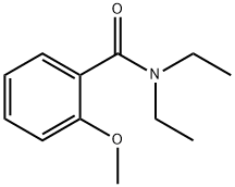 N,N-ジエチル-2-メトキシベンズアミド 化学構造式