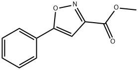 5-苯基异噁唑-3-甲酸甲酯, 51677-09-9, 结构式