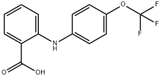 2-[4-(トリフルオロメトキシ)アニリノ]安息香酸 化学構造式