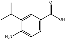 4-氨基-3-异丙基苯甲酸 结构式
