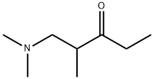 1-Dimethylamino-2-methylpentan-3-one Struktur