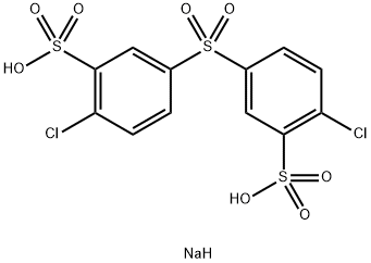 ジフェニルスルホン-4,4'-ジクロロ-3,3'-ジスルホン酸二ナトリウム 化学構造式