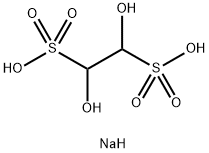 グリオキサール重亜硫酸ナトリウム水和物 化学構造式