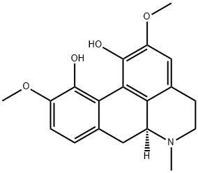 4,5,6aα,7-テトラヒドロ-2,10-ジメトキシ-6-メチル-6H-ジベンゾ[de,g]キノリン-1,11-ジオール 化学構造式