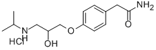 4-[2-hydroxy-3-[(isopropyl)amino]propoxy]phenylacetamide hydrochloride 结构式