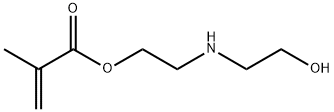 2-Methylpropenoic acid 2-[(2-hydroxyethyl)amino]ethyl ester Structure