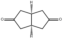 (3aα,6aα)-オクタヒドロペンタレン-2,5-ジオン 化学構造式
