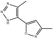 1H-1,2,3-Triazole,4-methyl-5-(3-methyl-5-isoxazolyl)-(9CI) 结构式