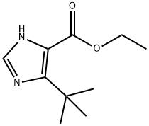 5-叔丁基-1H-咪唑-4-羧酸乙酯, 51721-21-2, 结构式