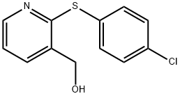 (2-((4-氯苯基)硫代)吡啶-3-基)甲醇 结构式