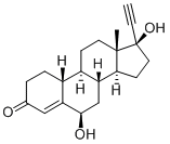 6-Β羟基炔诺酮 结构式