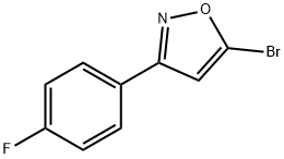 5-BROMO-3-(4-FLUOROPHENYL)ISOXAZOLE 结构式