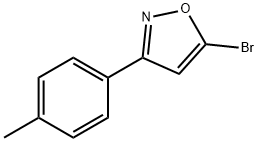 5-BROMO-3-(4-METHYLPHENYL)ISOXAZOLE Structure