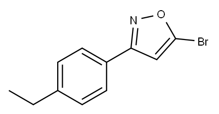 5-BROMO-3-(4-ETHYLPHENYL)ISOXAZOLE 结构式
