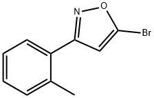 5-BROMO-3-(2-METHYLPHENYL)ISOXAZOLE 结构式