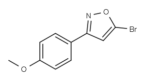 5-BROMO-3-(4-METHOXYPHENYL)ISOXAZOLE Struktur