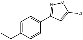 5-CHLORO-3-(4-ETHYLPHENYL)ISOXAZOLE 结构式