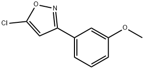 5-CHLORO-3-(3-METHOXYPHENYL)ISOXAZOLE 结构式