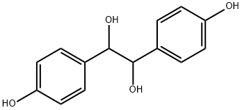 1,2-bis(4-hydroxyphenyl)ethane-1,2-diol  Struktur