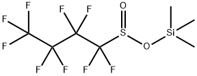 Nonafluoro-1-butanesulfinic acid trimethylsilyl ester Structure