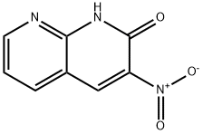 3-ニトロ-1,8-ナフチリジン-2-オール 化学構造式